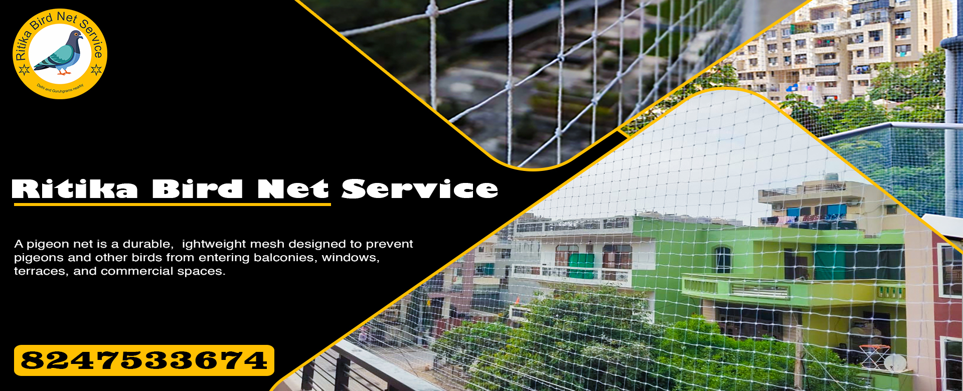 Ritika Bird Net Service Banner